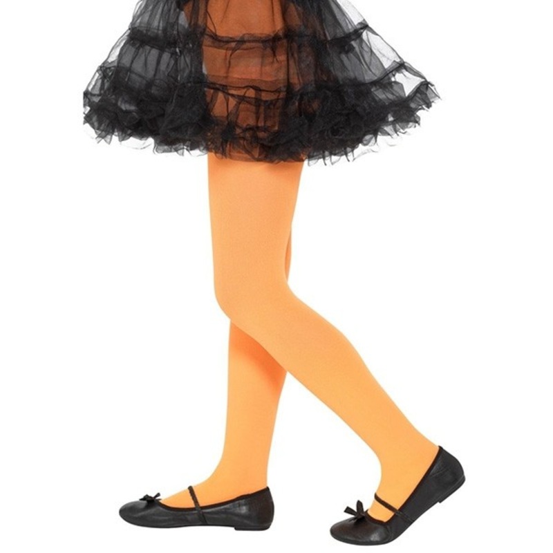 Opaque tights for children orange