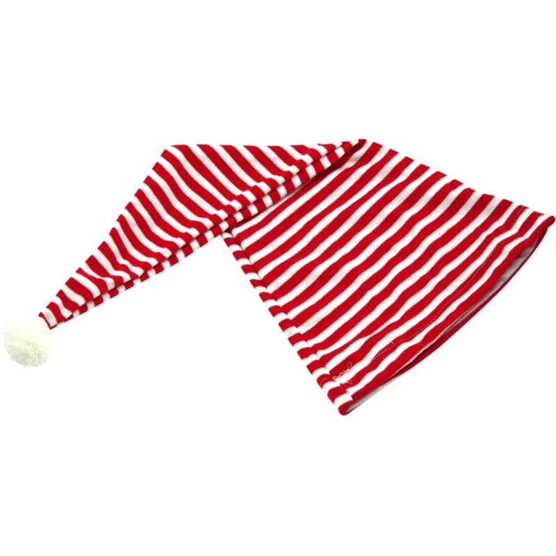 Red white pointed cap