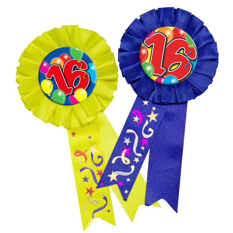 Spectacular 16th birthday button