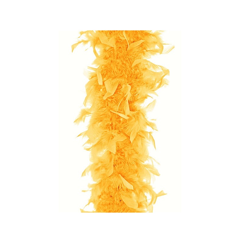 Yellow feather boa Lina 180cm