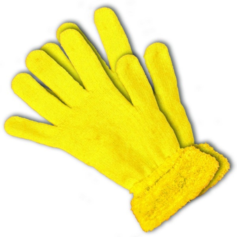 Yellow neon gloves