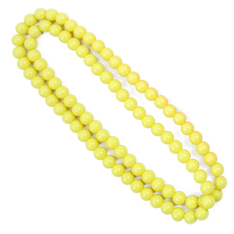 Yellow Neon Pearls necklace