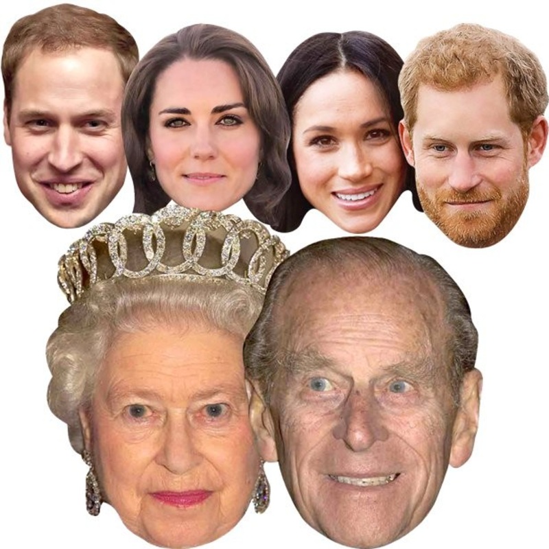 6 House Windsor paper masks