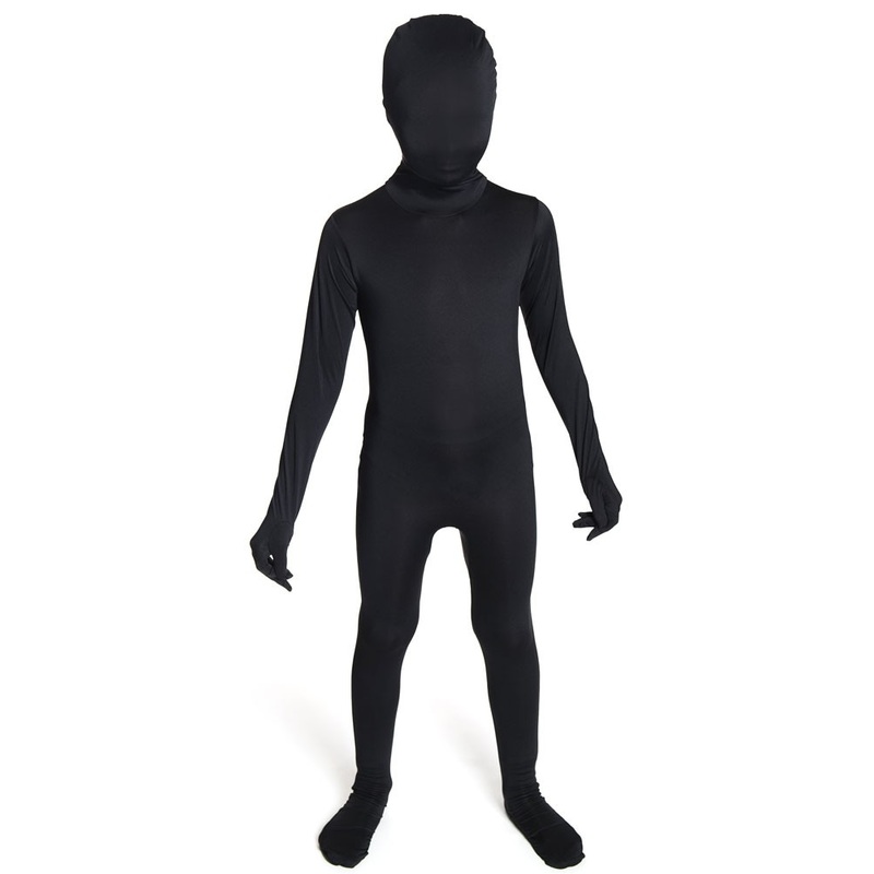 Black morphsuit for kids S