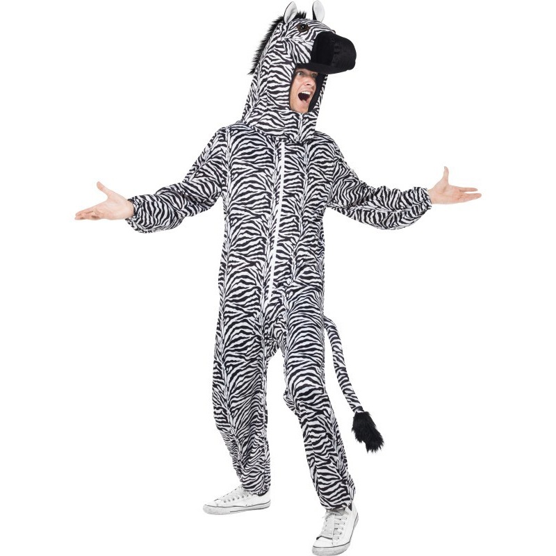 Body suit zebra stripes
