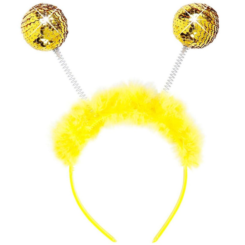 Crazy bees headband with sequin feelers