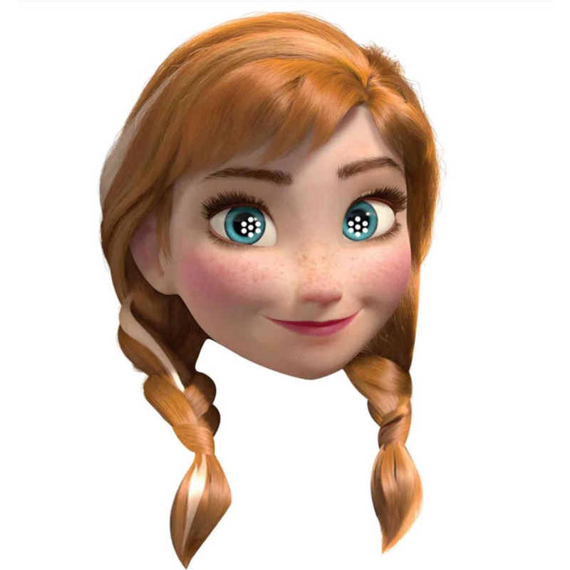 Frozen Anna cardboard mask