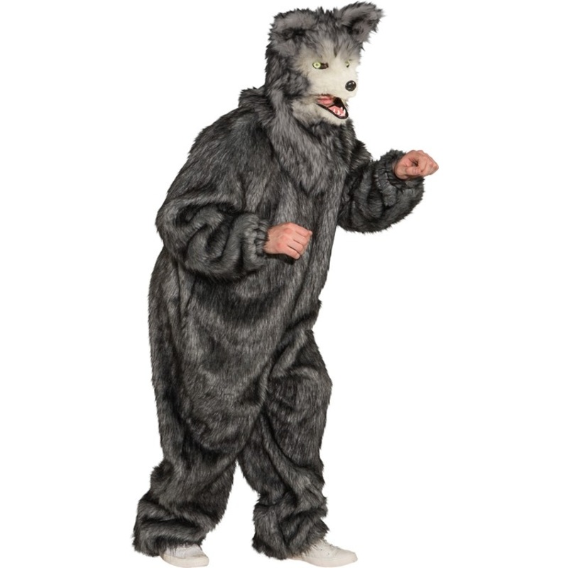 Gray plush overall unisex S-M