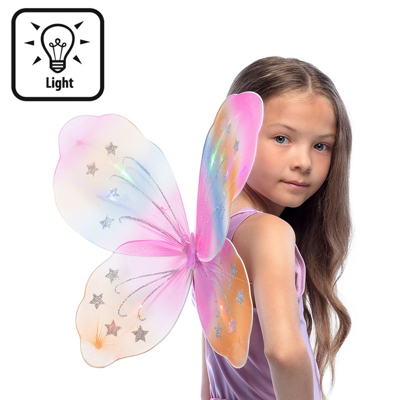 LED-Flgel Schmetterlingfee (47 x 41 cm)