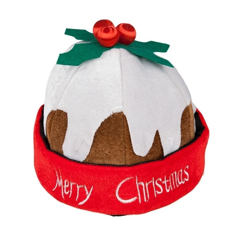 Merry Christmas pudding hat