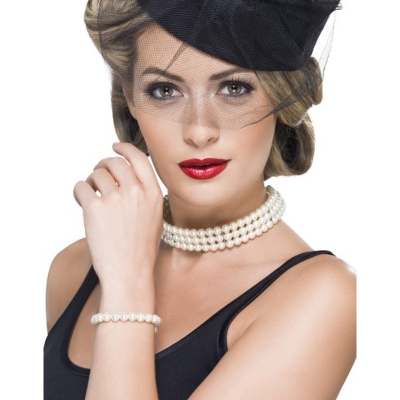 Pearl jewelry set 2 pieces