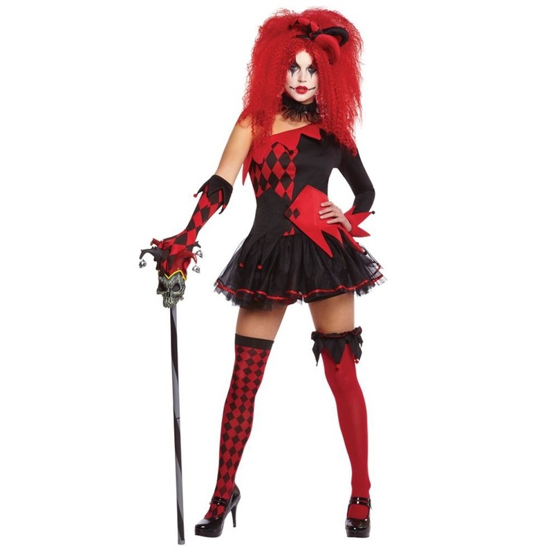 Sexy harlequin ladies costume Diavola 34-36