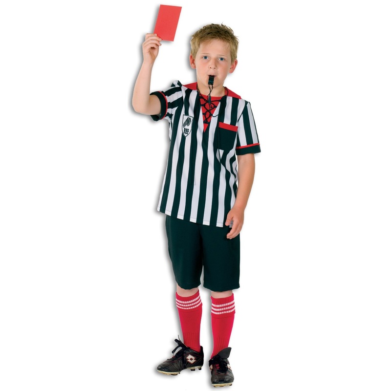 Striped referee costume for children 104