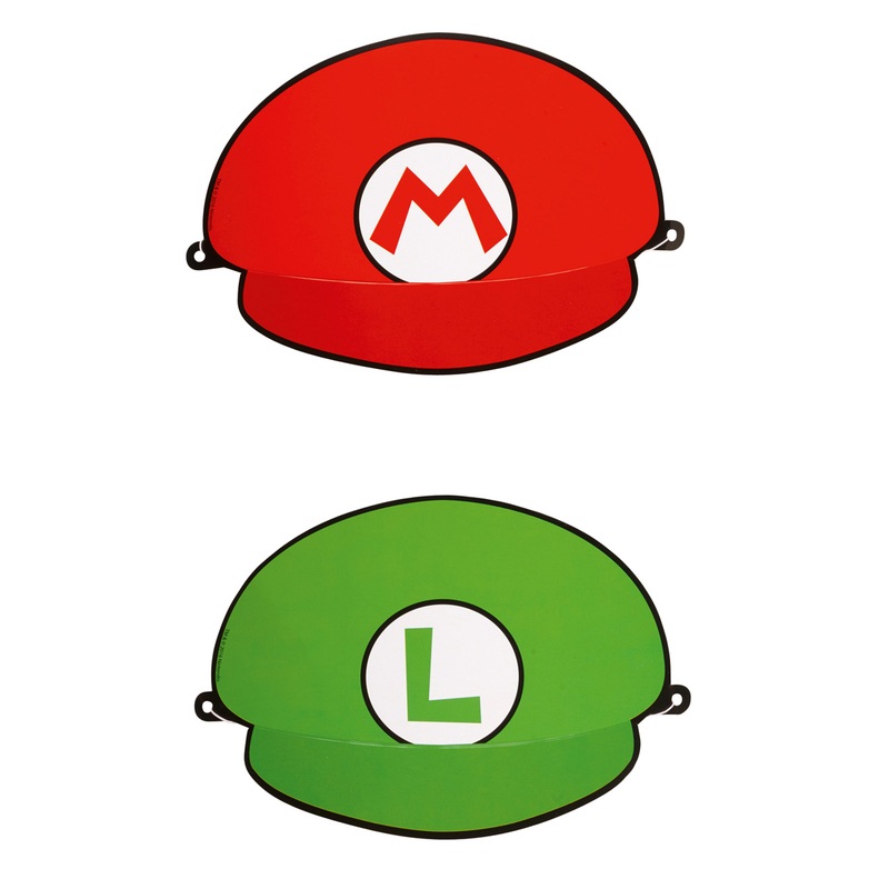 Super Mario Brothers party hats