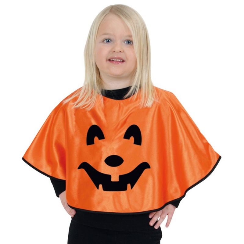 Sweet pumpkin cape for children