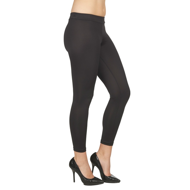 Warm black thermal leggings S-M