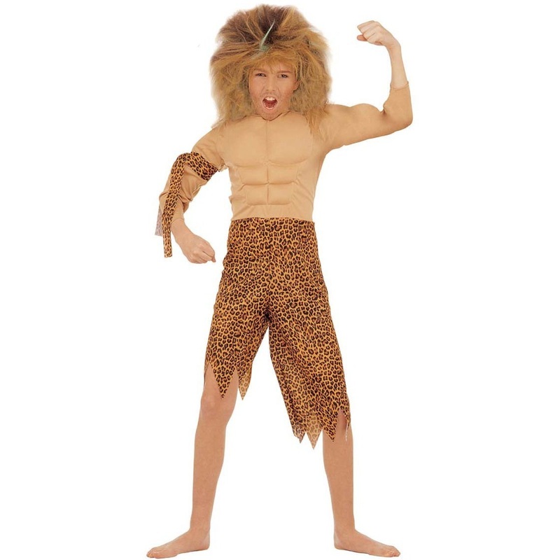 Wild jungle boy child costume 128