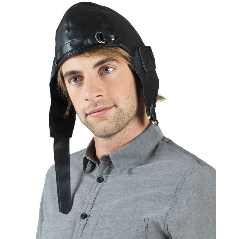 Aviator cap black