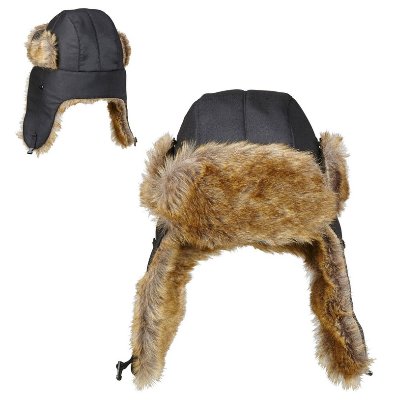 Cozy aviator hat with fur