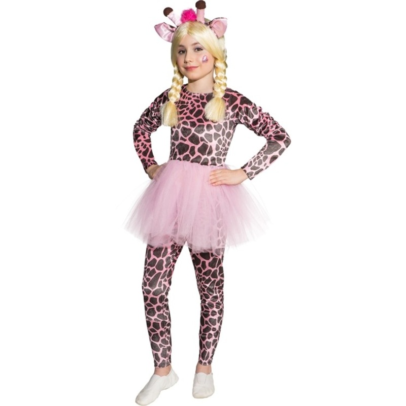 Giraffe costume with pink skirt 116