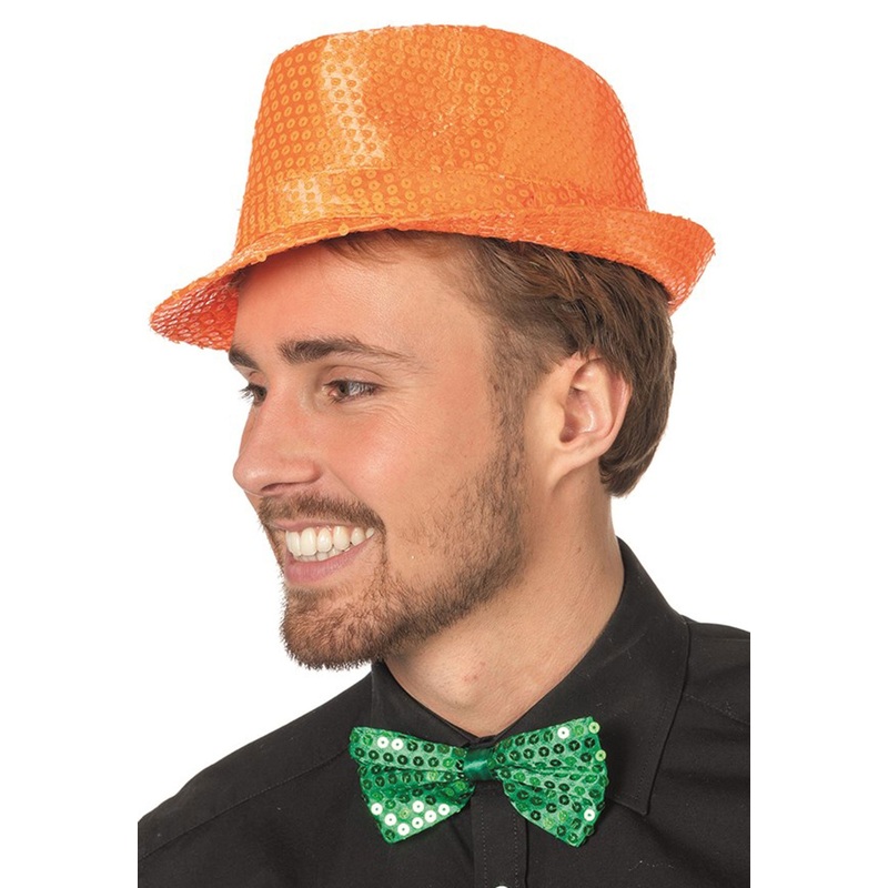 Green sequin bow tie