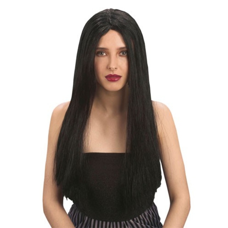 Long hair wig black