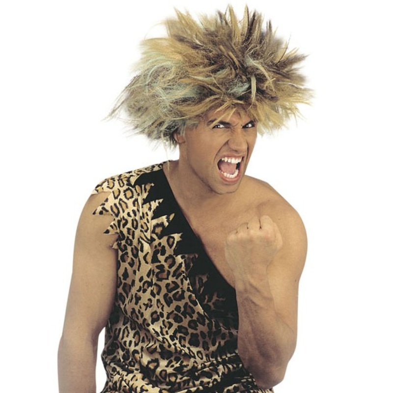 Messy Neanderthal men's wig
