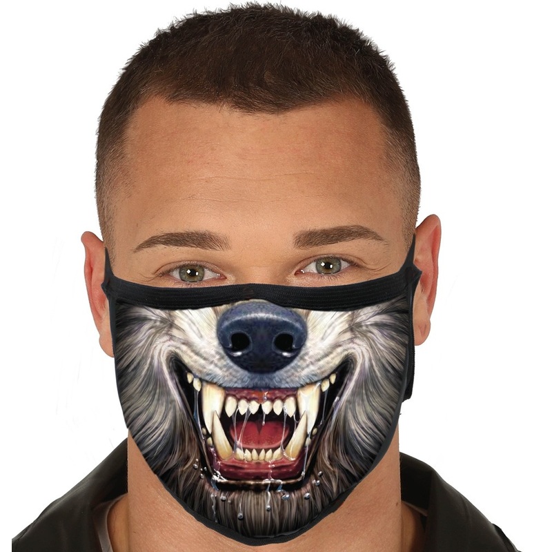 Mouth and nose mask scary werewolf