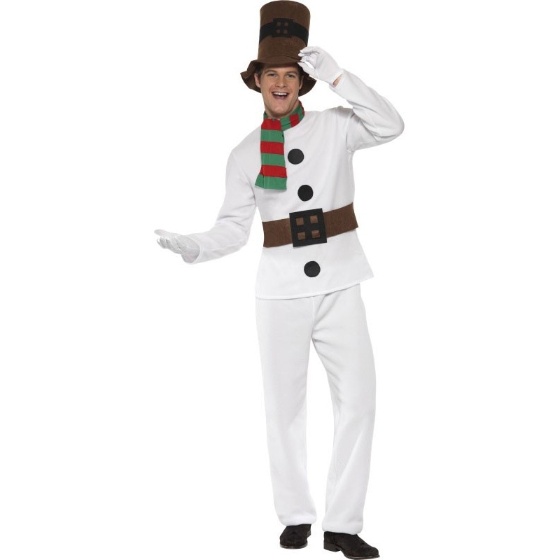 White snowman suit for men M