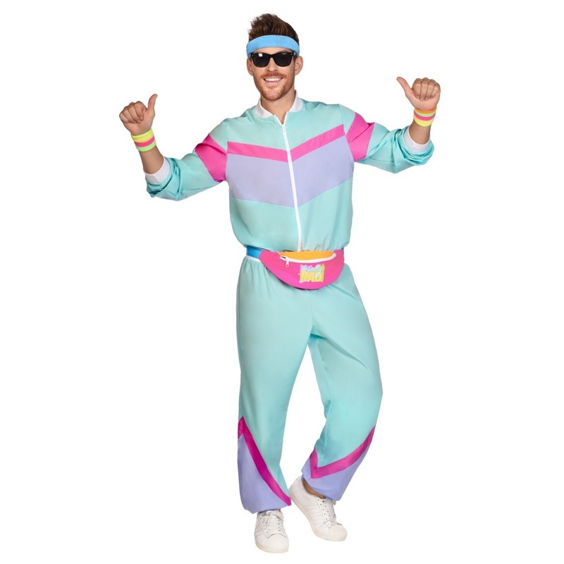 80's Retro Tracksuit Blue S