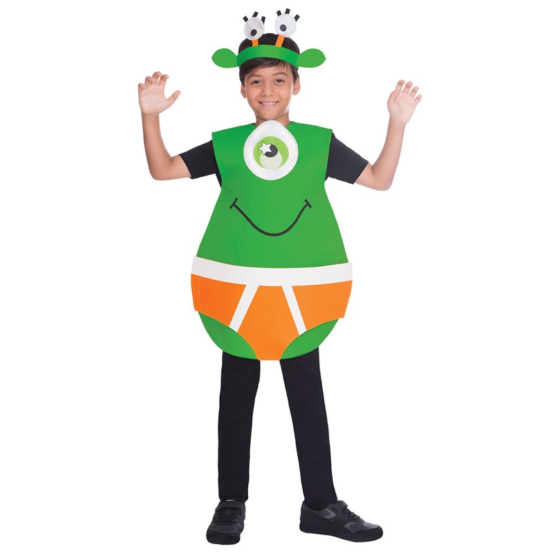 Alien in underpants boy costume