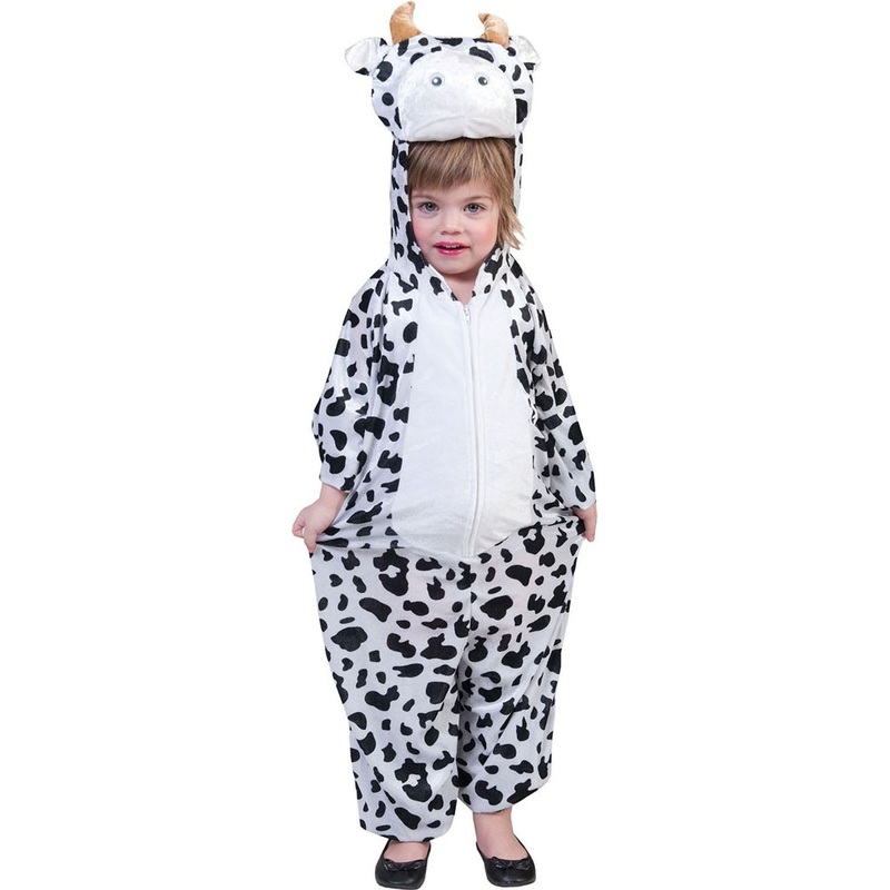Cute cow costume with cow head hood for kids 116