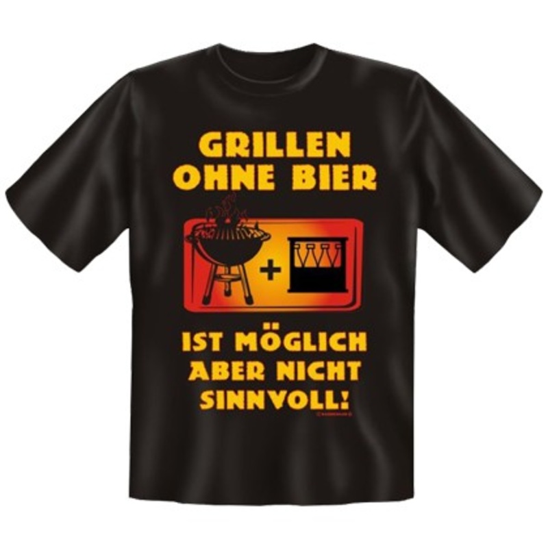 Grilling without beer men's shirt L