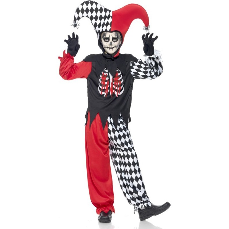 Little bleeding harlequin child costume