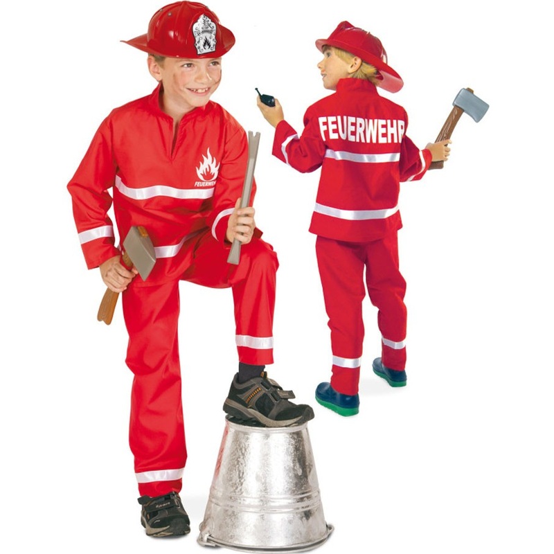Little fireman Eike costume for kids 98