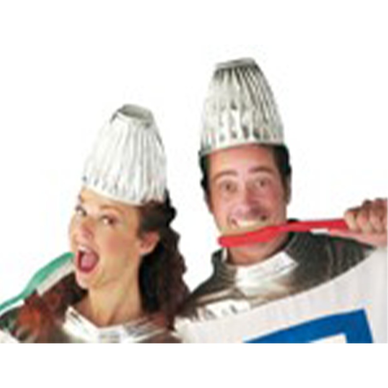 Tube lid helmet for toothpaste costumes