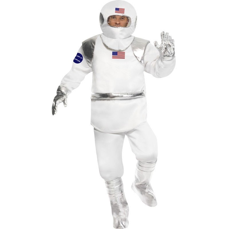 White astronaut costume for men