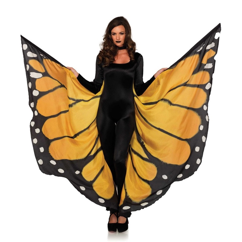 XXL butterfly wings orange 330 x 122cm