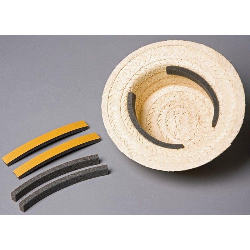 4 self-adhesive hat inlays made of foam