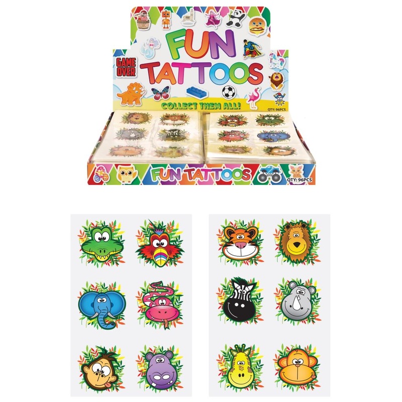 6 crazy jungle tattoos 4cm