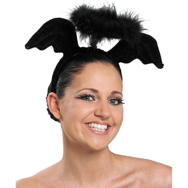 Black angel headband