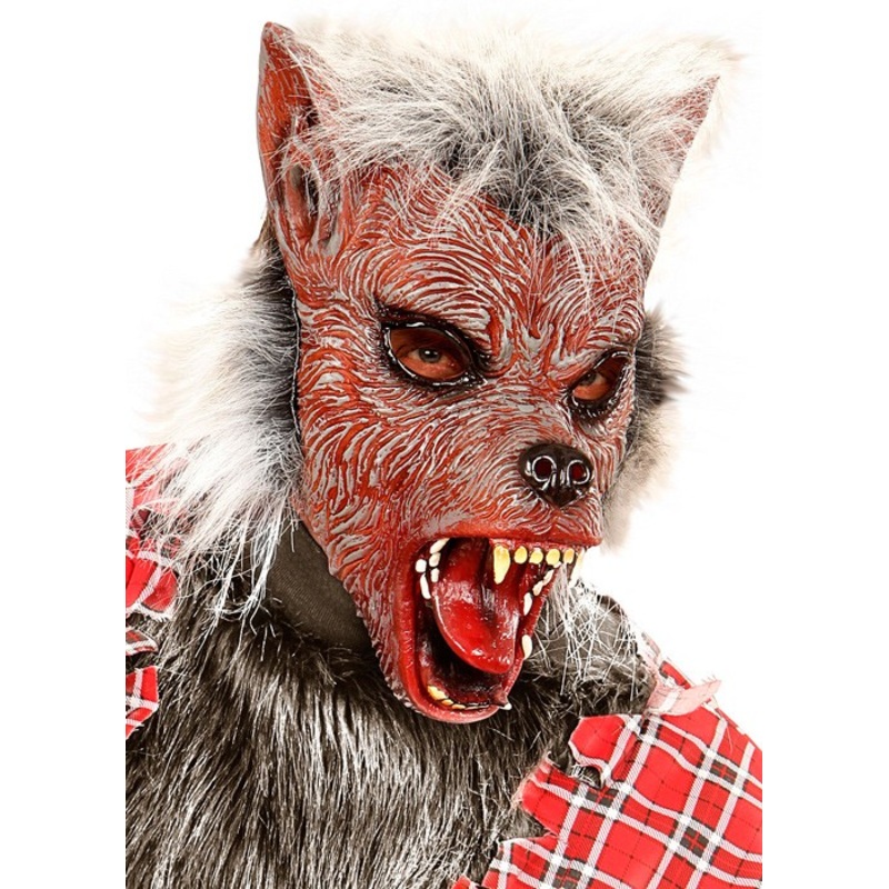 Children's werewolf mask with fur