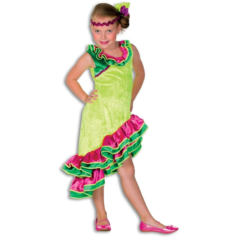 Colorful Flamenco Dancer Cassandra Child Costume 116