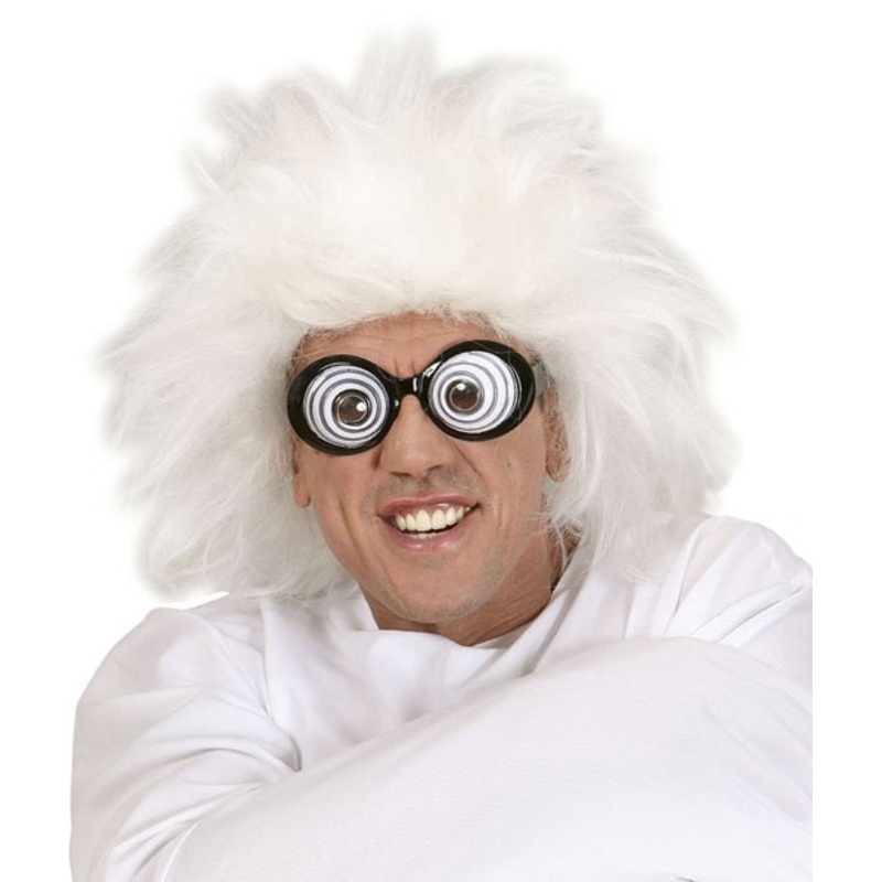 Crazy inventor men's wig