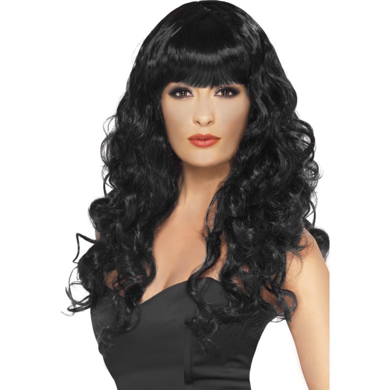 Curly witch wig black
