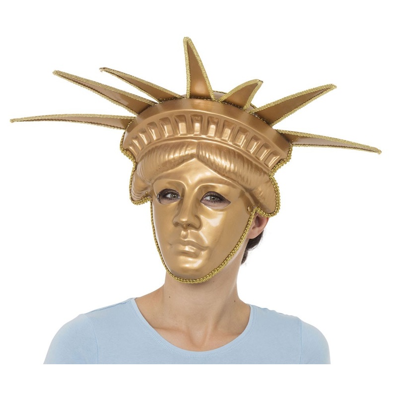 Golden Statue of Liberty Mask