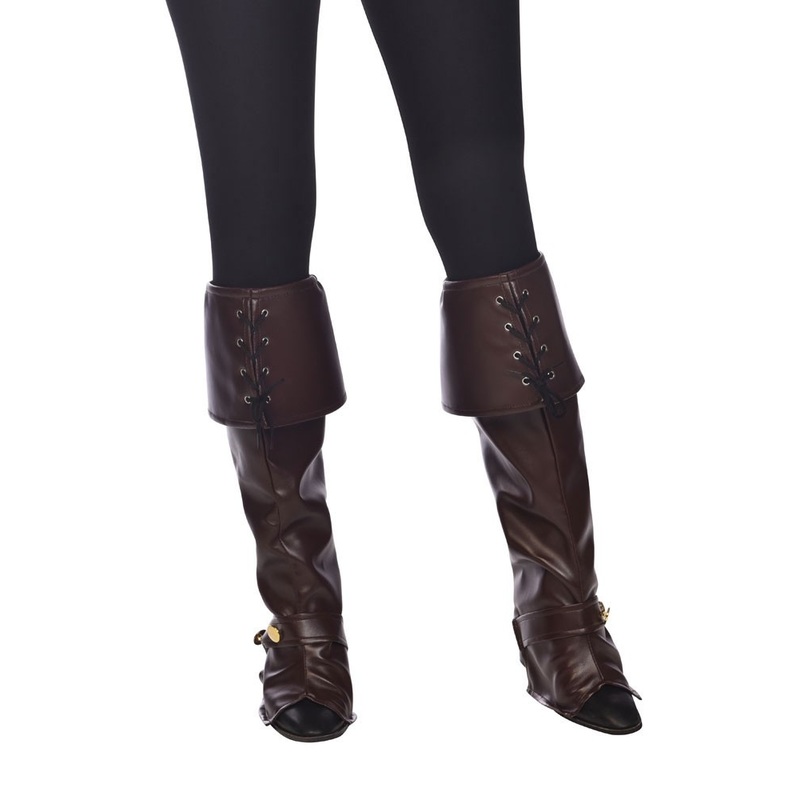 Medieval brown boot covers
