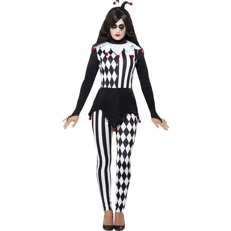 Ms Joker patterned ladies costume S