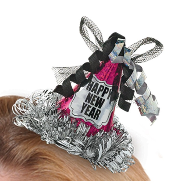 Party hat Happy New Year 7.6 x 8.2cm