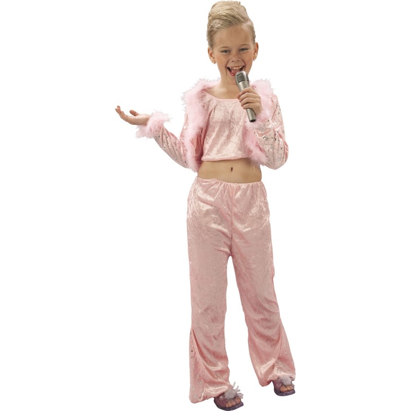 Pink pop star child costume